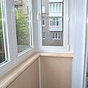 Вариант остекления балкона в Сталинке