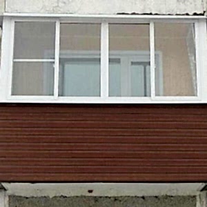 Внешняя отделка балкона сайдингом